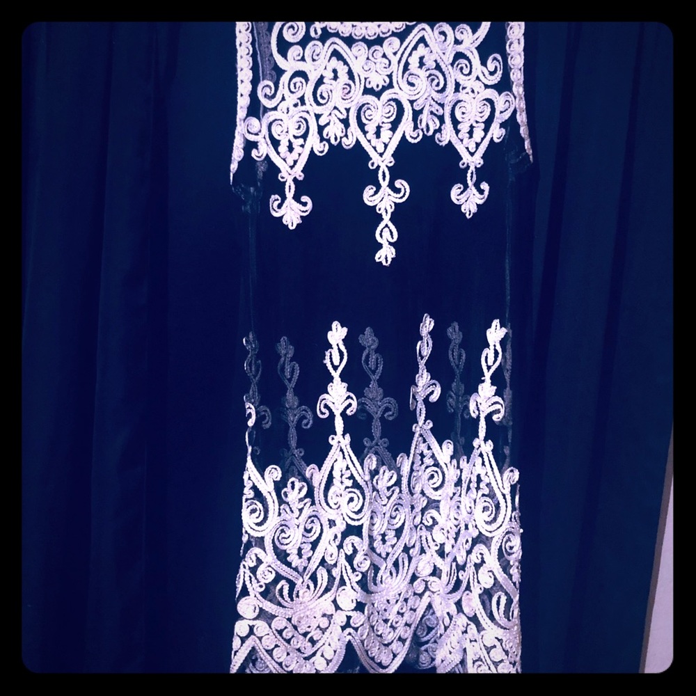 Lace cover dress